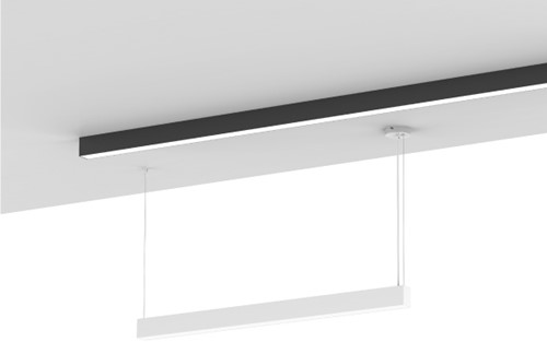 Pragmalux Skyline 1,5m DALI2 12,5-39,5W 1750-5750lm 2CCT 3000-4000K met uplight 10,5W 1350lm opaal wit RAL9016-2