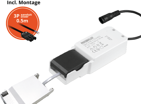 Pragmalux Essence G2/UGR LED Driver 3-6W 65-135mA incl. 3P Aansluitsnoer