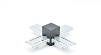 Interlight LED Pendelarmatuur Orion Linear Connector X Zwart
