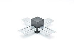 Interlight LED Pendelarmatuur Orion Linear Connector X Zwart