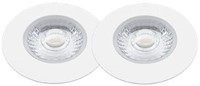 Interlight LED Inbouwspot Cabiled IP44 Basisset 2x 4W 2700K CRI>90 36D 260lm Wit 65 Buitenmaat - Gatmaat 58 - Dimbaar
