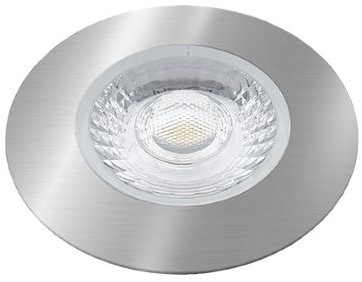 Interlight LED Inbouwspot Cabiled IP44 4W 2700K CRI>90 36D 260lm Geborsteld Chroom 65 Buitenmaat - Gatmaat 58 - Dimbaar