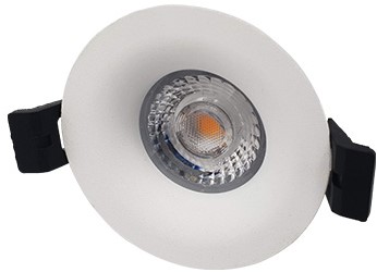 Interlight LED Inbouwspot Camini IP44 Rond 8W 2700K 36D 640lm Wit 82 Buitenmaat - Gatmaat 63 - Dimbaar