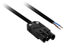 3P Aansluitsnoer 2M 3x0,75mm2 Male tbv Driverzijde (Gestript)