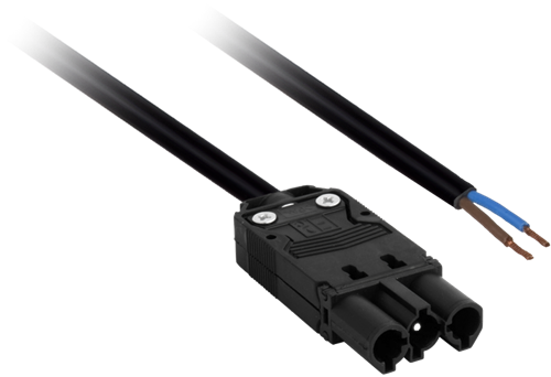 3P Aansluitsnoer 2M 3x0,75mm2 Male tbv Driverzijde (Gestript)
