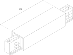 3-Fase Rail Middenvoeding Grijs 