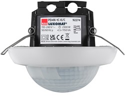 BEG Bewegingsmelder voor brede/lange gang Inbouw Wit Max.H.2,6m 360° 40x5m IP23 IK04