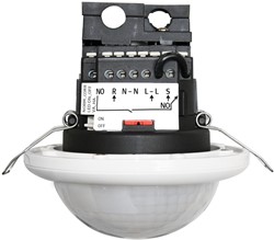 BEG Aanwezigheidsmelder voor brede/lange gang Master Inbouw Wit Max.H.2,6m 360° 40x5m IP20 IK04