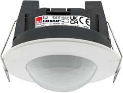 BEG Bewegingsmelders voor kleine ruimte Inbouw Wit Max.H.5m 360° Max.Ø8m IP23 IK05