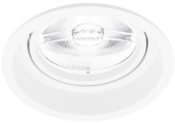 Pragmalux Inbouwspot Dome AR111 Rond Verdiept Kantelbaar Wit - Incl. G53 Fitting