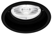 Pragmalux Inbouwspot Dome AR111 Rond Verdiept Kantelbaar Zwart RAL9004 - Incl. G53 Fitting