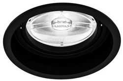 Pragmalux Inbouwspot Dome AR111 Rond Verdiept Kantelbaar Zwart - Incl. G53 Fitting