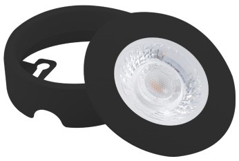 Interlight LED Inbouwspot Cabiled Opbouwring Zwart