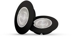 Interlight LED Inbouwspot Cabiled IP44 Basisset 2x 4W 2700K CRI>90 36D 260lm Zwart 65 F - G 58 - Dimbaar