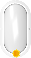 Pragmalux LED Bulkhead Ovalo IP65 5W 3000K-4000K 2-CCT 450lm Wit 270x148mm + Daglichtsensor-4