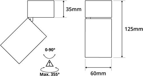 Pragmalux Opbouwspot Penda Rond Kantelbaar Zwart - Incl. GU10 Fitting-2