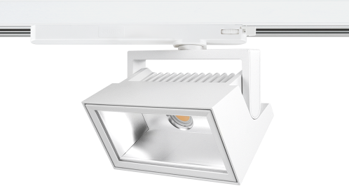 Pragmalux LED 3-Fase Railspot Alto Flood 26W 4000K CRI>90 PW 72Dx98D 2968lm Wit