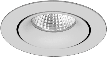 Pragmalux LED Inbouwspot Fasio IP44 Rond 13W 3000K CRI>90 38D 740lm Grijs 95 Buitenmaat - Gatmaat 83 - Dimbaar