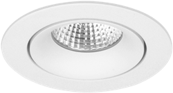 Pragmalux LED Inbouwspot Fasio IP44 Rond 13W 2700K CRI>90 38D 700lm Wit 95 Buitenmaat - Gatmaat 83 - Dimbaar
