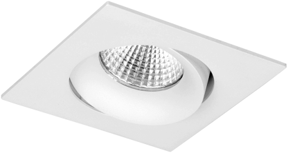 Pragmalux LED Inbouwspot Fasio IP44 Vierkant 13W 3000K CRI>90 38D 740lm Wit 95x95 Buitenmaat - Gatmaat 83 - Dimbaar