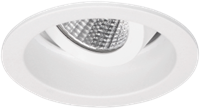 Pragmalux LED Inbouwspot Pico IP44 Kantelbaar 12W 2700K CRI>90 24D 650lm Wit 82 Buitenmaat - Gatmaat 70 - Dimbaar