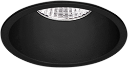 Pragmalux LED Inbouwspot Pico IP44 Vast 12W 4000K CRI>90 38D 800lm Zwart 82 Buitenmaat - Gatmaat 70 - Dimbaar