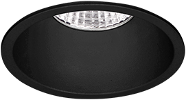 Pragmalux LED Inbouwspot Pico IP44 Vast 12W 4000K CRI>90 38D 800lm Zwart 82 Buitenmaat - Gatmaat 70 - Dimbaar