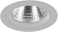 Pragmalux LED Inbouwspot Ponto Rond 24W 3000K CRI>90 36 3078lm 108 Buitenmaat - Gatmaat 97 Grijs