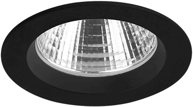 Pragmalux LED Inbouwspot Ponto Rond 24W 3000K CRI>90 36° 3078lm Ø108 Buitenmaat - Gatmaat Ø97 Zwart