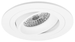 Pragmalux Inbouwspot Alpha Rond Kantelbaar wit - Incl. GU10 Fitting