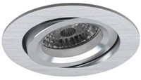 Pragmalux Inbouwspot Aura Rond Kantelbaar aluminium - Incl. GU10 Fitting