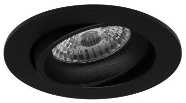 Pragmalux Inbouwspot Delta Rond Kantelbaar zwart - Incl. GU10 Fitting