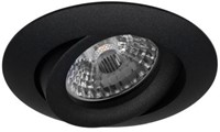 Pragmalux Inbouwspot Orion Rond Kantelbaar zwart - Incl. GU10 Fitting
