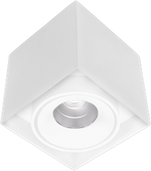Pragmalux LED Opbouwspot Kaja 1V 11W 2700K CRI>93 38 660lm 100x100 Buitenmaat - Hoogte 100 Wit - Dimbaar