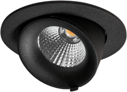 Pragmalux LED Richtspot Adjusto Mini 12W 2700K CRI>95 38D 700lm Zwart 95 F - G 80