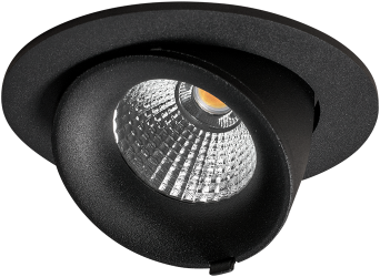 Pragmalux LED Richtspot Adjusto Mini 12W 3000K CRI>95 38D 740lm Zwart 95 F - G 80 - Dimbaar