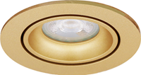 Pragmalux Inbouwspot Delta Rond Kantelbaar Goud - Incl. GU10 Fitting-1