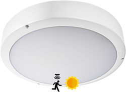 Pragmalux LED Bulkhead Venus G2 IP65 8W-18W 3000K-5000K 3-CCT 900-2025lm 300 + Step-dim daglicht & bewegingssensor Excl. Ring