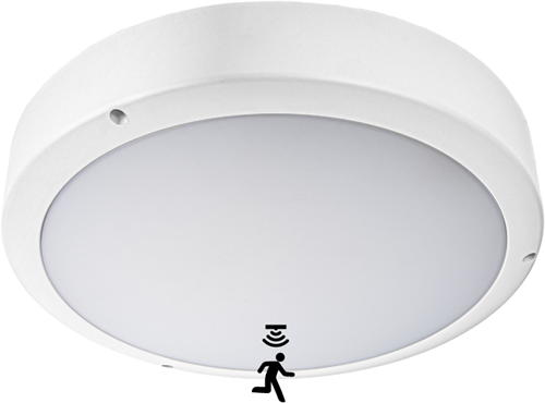 Pragmalux LED Bulkhead Venus G2 IP65 8W-18W 3000K-5000K 3-CCT 900-2025lm 300 + Step-dim bewegingssensor Excl. Ring