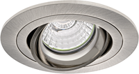 Pragmalux Inbouwspot Alpha Rond Kantelbaar nikkel - Incl. GU10 Fitting