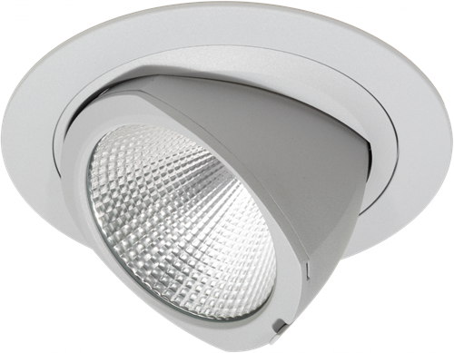 Pragmalux LED Richtspot Adjusto 45W 3000K CRI>90 36D 4643lm 205 Buitenmaat - Gatmaat 190 Grijs