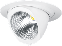 Pragmalux LED Richtspot Adjusto 27W 3000K CRI>90 36D 2858lm 205 Buitenmaat - Gatmaat 190 Wit