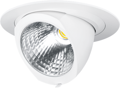 Pragmalux LED Richtspot Adjusto 45W 3000K CRI>90 36D 4643lm 205 Buitenmaat - Gatmaat 190 Wit
