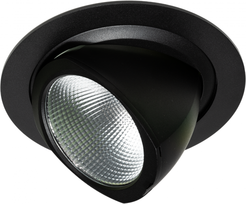 Pragmalux LED Richtspot Adjusto 27W 3000K CRI>90 36D 2959lm 168 Buitenmaat - Gatmaat 154 Zwart