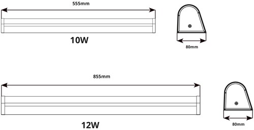 Pragmalux LED Spiegelarmatuur Aqualis rond IP44 IK08 555mm 10W 1100-1350lm 2700K-3000K-4000K 3-CCT wit RAL9016-5
