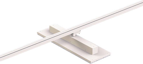 Pragmalux LED 3-Fase Railarmatuur Arda 56x19cm Paneel Lens 50-70W 3000K 7279-10191lm 60 zwart incl. driver Dip Switch-1