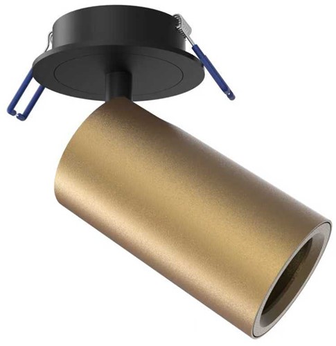 Pragmalux Half-inbouwspot Ario zaagmaat Ø70 Goud - Incl. GU10 Fitting en junction box