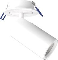 Pragmalux Half-inbouwspot Ario zaagmaat Ø80 wit - Incl. GU10 Fitting en junction box