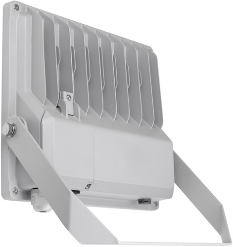 Pragmalux LED Breedstraler Auva G3 IP66 C4 60-100W 3000K-5000K 3CCT 10000-17000lm asymmetrisch incl. photocell grijs RAL9006-2