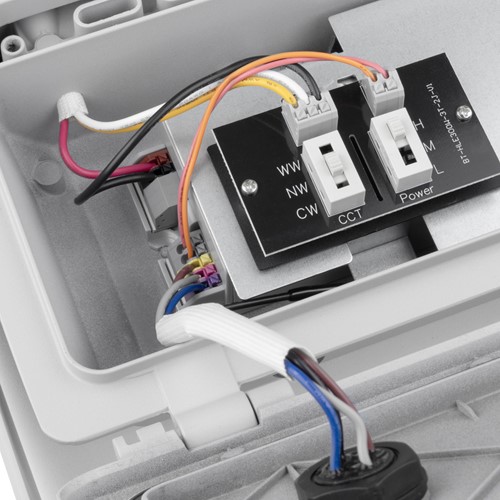 Pragmalux LED Breedstraler Auva G3 IP66 C4 180-300W 3000K-5000K 3CCT 30300-51500lm asymmetrisch grijs RAL9006-5